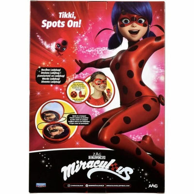 Bandai - Miraculous Ladybug - Ensemble de transformation - Costume de coccinelle - Masque miroir Yoyo Boucles d'oreilles Kwami Tikki - Costume et accessoires miraculeux - Jouets pour enfants 4+ - P50604