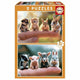 Educa - puzzle - bébés animaux - 2 x 20 pièces - puzzle enfant