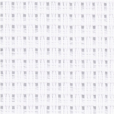 Creativ company toile aïda, format 50x50 cm, 43 carrés par 10 cm, blanc, 1 pièce