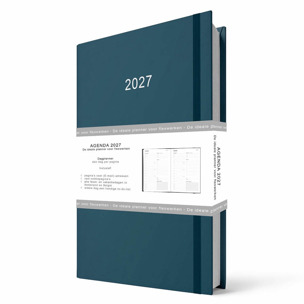Comello flex work- agenda de travail à domicile 2027 a5 bleu