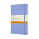 Carnet classique Moleskine - grand - couverture rigide - ligné - bleu hortensia