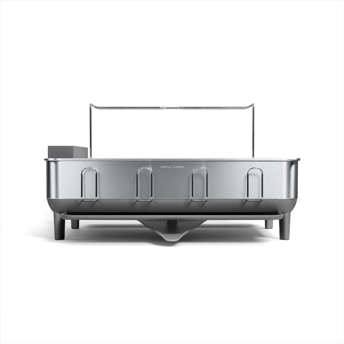 Égouttoir à vaisselle en acier inoxydable Simplehuman - autoportant - gris noir