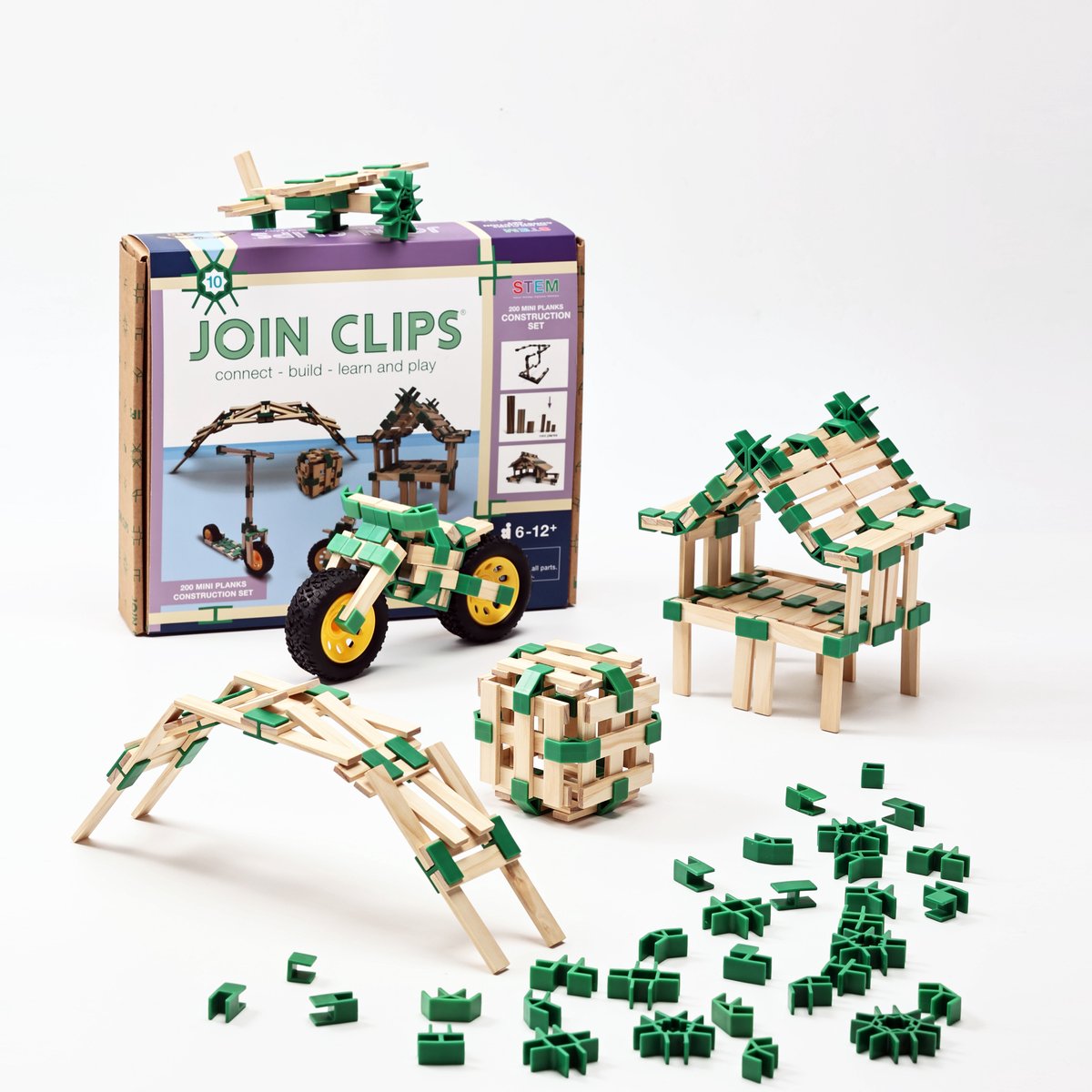 Rejoignez le jeu de construction à clips 200 mini planches, jouets de construction.