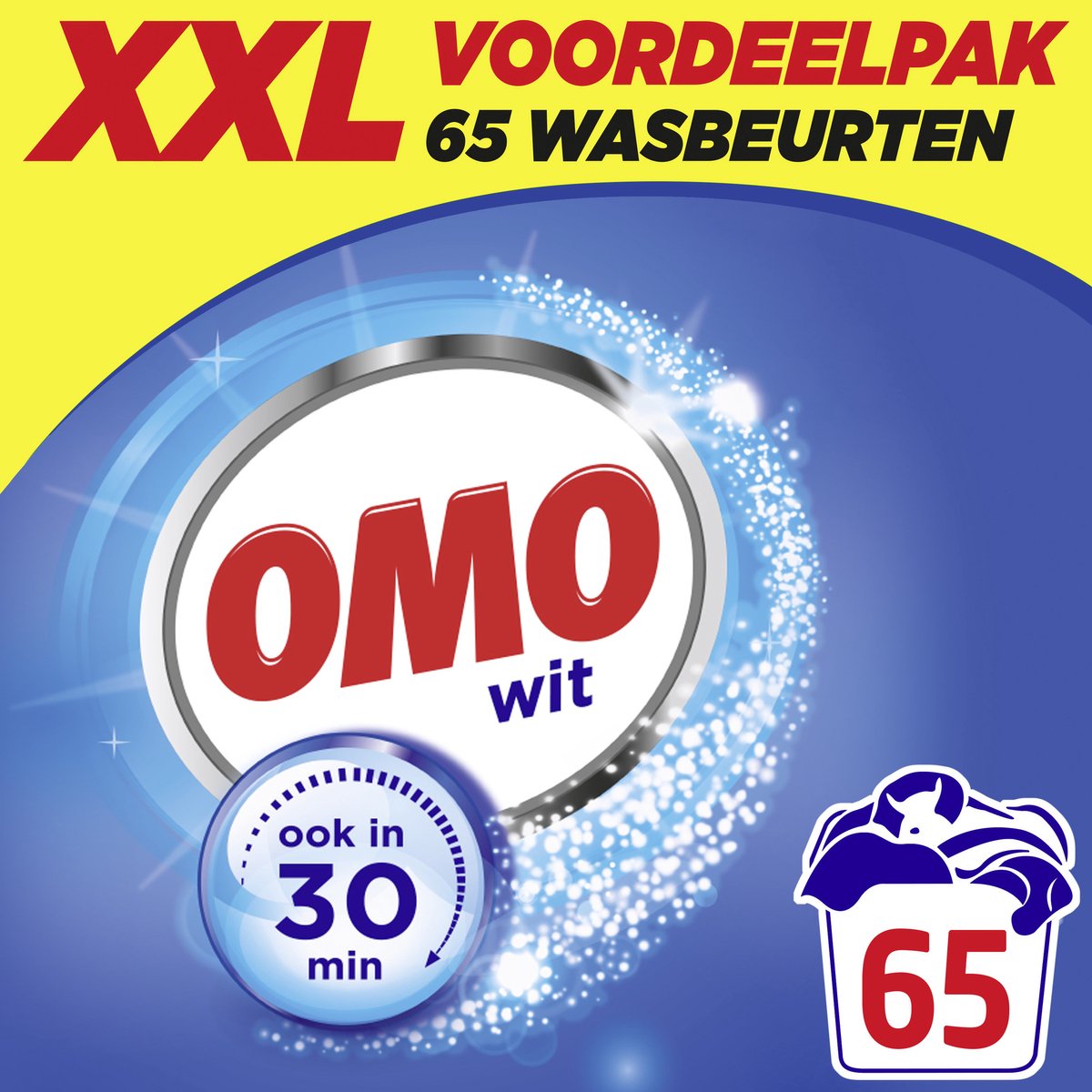 Lessive en poudre Omo xxl - blanc - 65 lavages