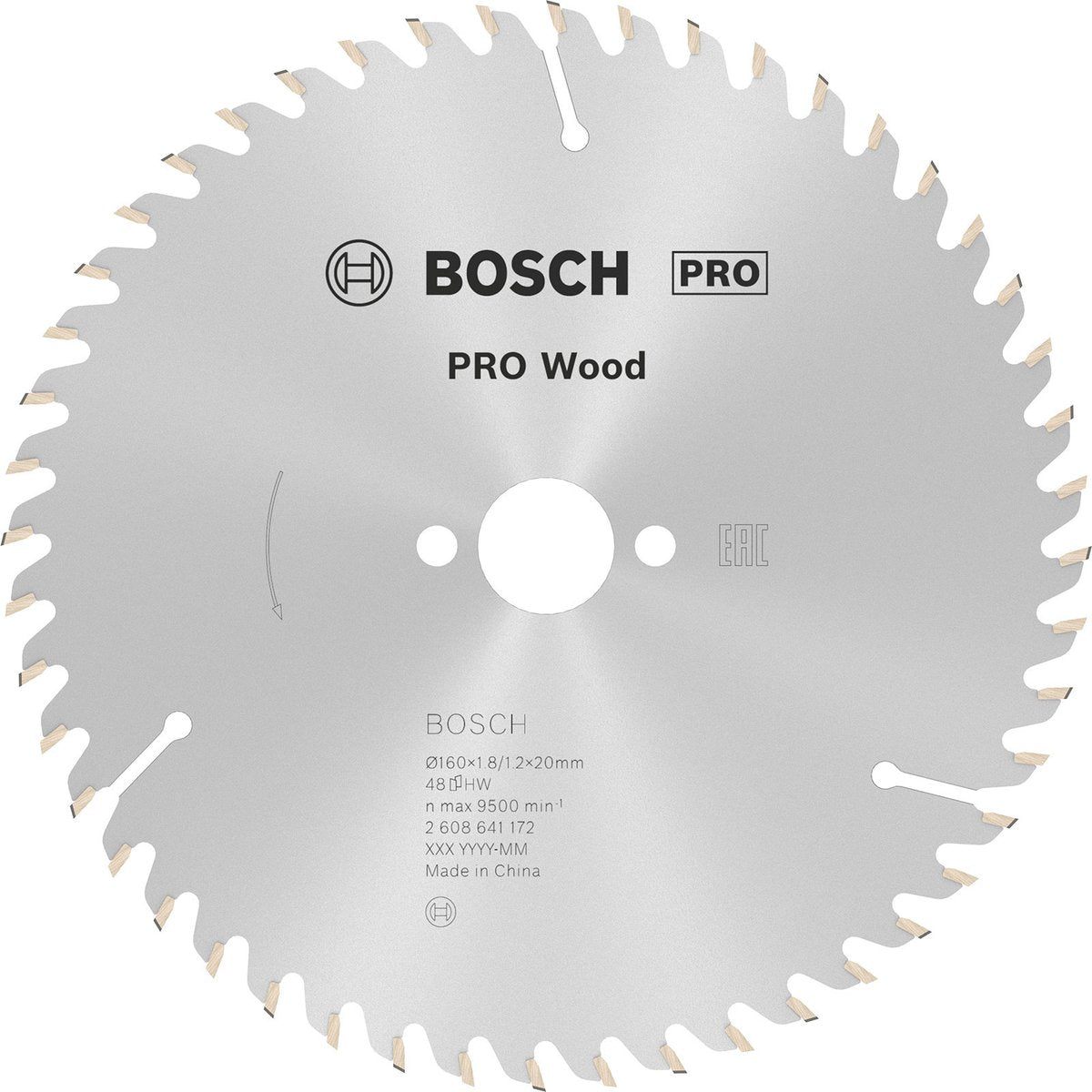 Bosch accessoires lame de scie circulaire optiline bois 160 x 20 16 x 1,8 mm, 48 1pc - 2608641172