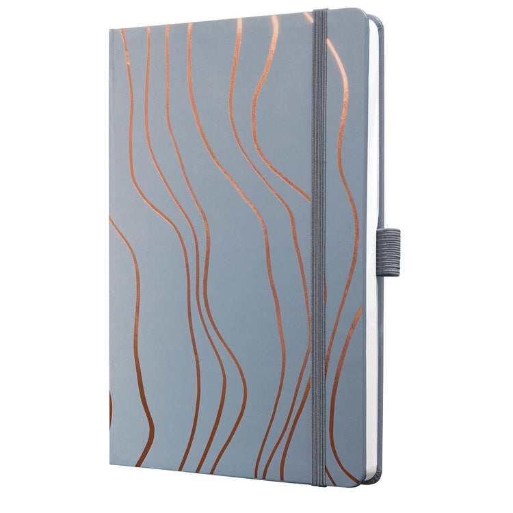 Carnet Sigel - jolie - a5 - couverture rigide - 174 pages - 80 grammes - trait - gris meringue - si-jn351