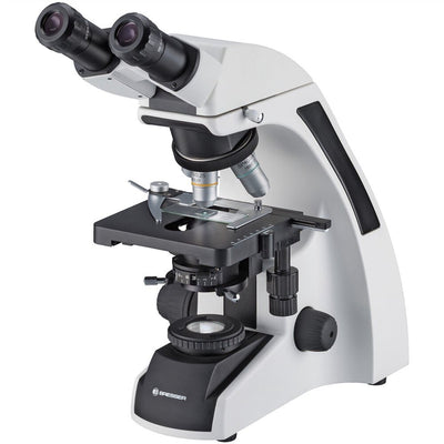 Microscope Bresser - science TFM-201 bino - grossissement 40x-1000x - blanc noir