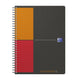 Oxford international task manager b5 80 feuilles couverture en plastique souple gris