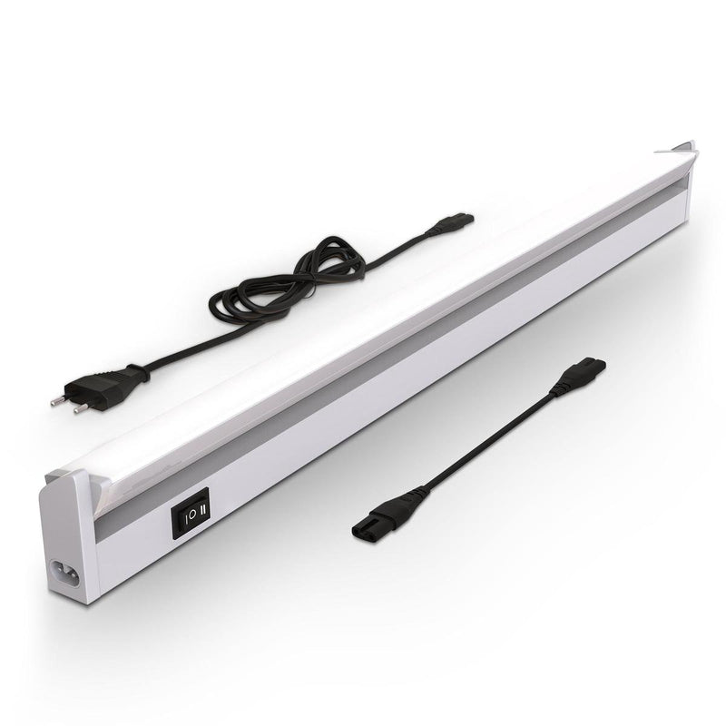 B.K. lumière - éclairage de cuisine CCT - éclairage d'armoire - éclairage LED sous l'armoire - température de couleur réglable - titane - LED 8w