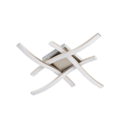 Rl vis votre route de la réalité lumineuse - plafonnier - nickel mat - incl. 4x SMD 5 W - montage au plafond - non dimmable