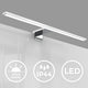 B.k.licht - lampe miroir led - applique couleur chrome - éclairage salle de bain - l: 60cm - ip44 - 4 000k - 8w