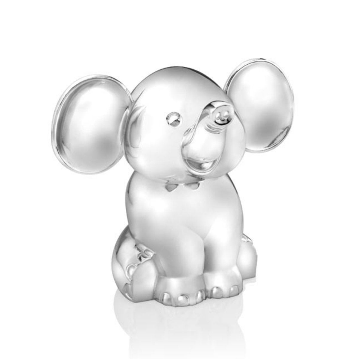 Zilverstad - tirelire éléphant assis - plaqué argent