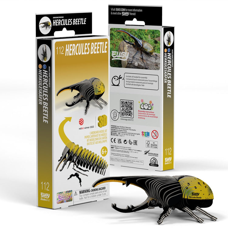 Puzzle 3D Eugy - Hercules - insectes - durable - collectionnez-les tous - 6 ans