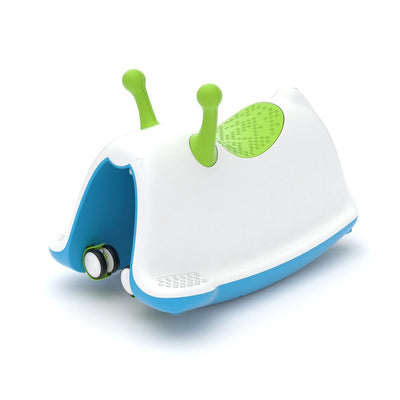 Chillafish trackie walker : balancer, marcher, pousser ou jouer au train tout en un, bleu vert