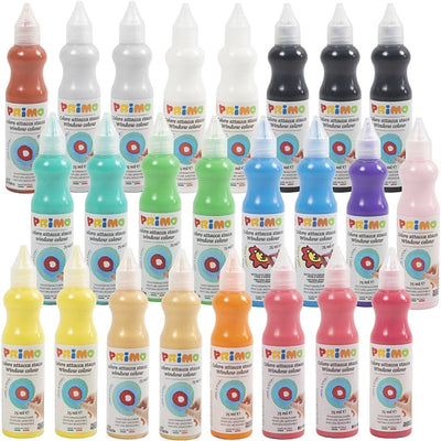 Peinture pour fenêtres Primo, différentes couleurs, 24x75 ml 1 boîte