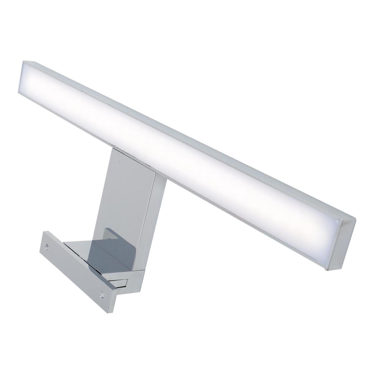 Briloner Thin - Lampe miroir LED - éclairage miroir salle de bain - lumière blanc neutre 4 000k - 5w - 500 lm - chrome - 30cm