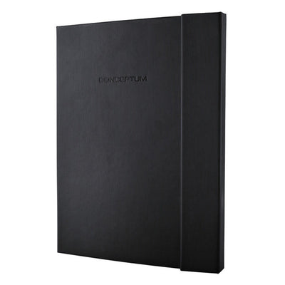 Carnet Sigel - conceptum pure - a4+ - noir - couverture rigide - 194 pages - 80 grammes - diamant - avec fermeture magnétique - si-co141