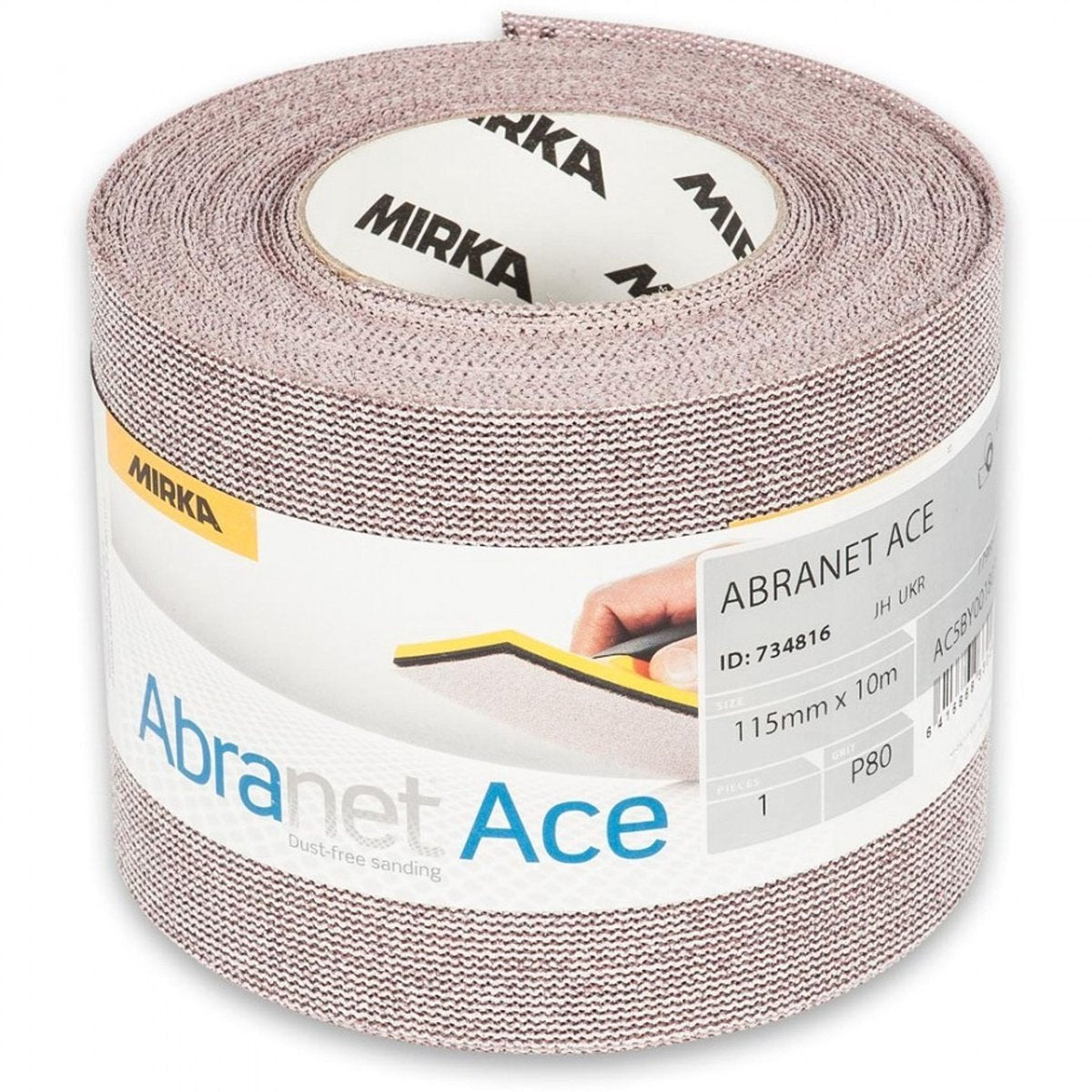 Mirka abranet ace rouleau 115mm x 10 mètres - p120
