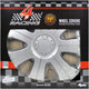 Carpoint enjoliveurs racing 15 pouces abs argent lot de 4