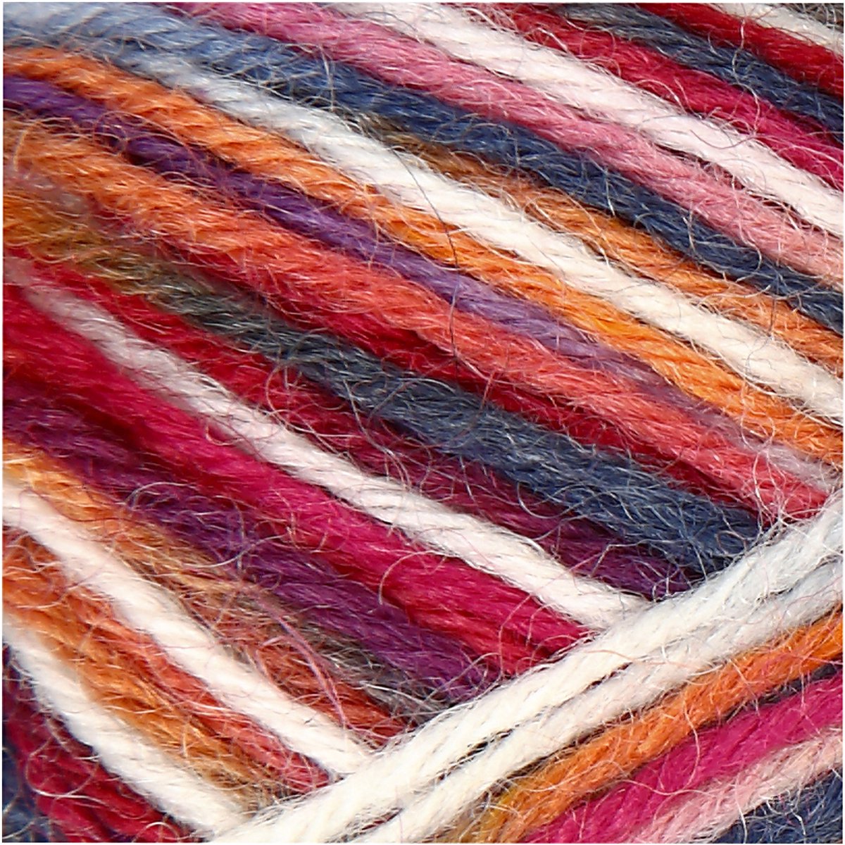 Creativ Company Fil à chaussettes Bleu Rouge, 200m