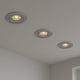 Spots encastrables LED intelligents Calex - 3 pièces - connectables - éclairage intelligent - dimmable - lumière blanc chaud - gris