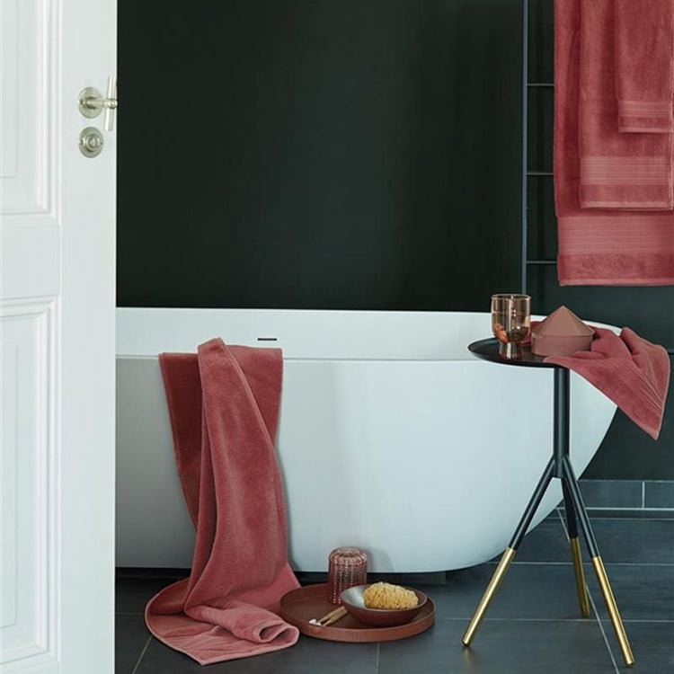 Ensemble de 3 serviettes d'invité voilage Bedinghouse - rouge