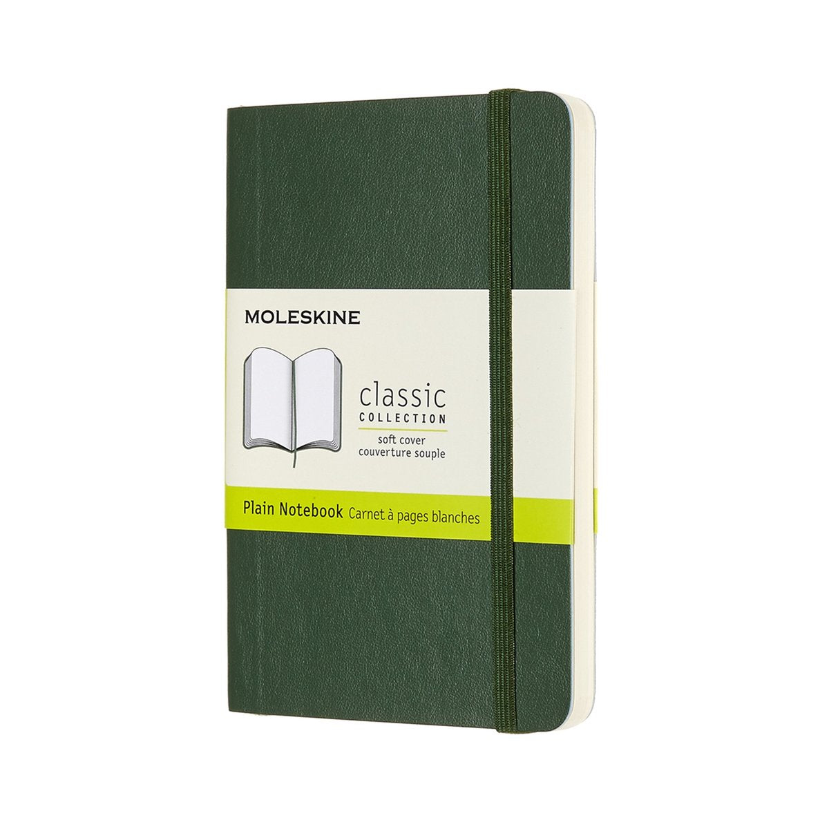 Carnet classique Moleskine - poche - couverture souple - vierge - vert myrte