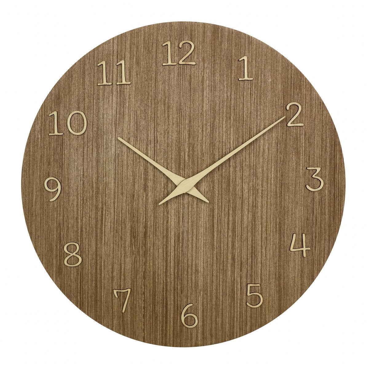 Horloge murale Tfa dostmann tfa - bois naturel foncé - d30 cm - bois - horloge murale - ronde
