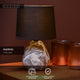 Lucide marmo - lampe de table - ø 16 cm - 1xe14 - noir - japandi