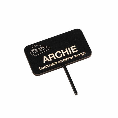 D d home i love happy cats griffoir archie - griffoir - marron noir - 75x18,5x25cm