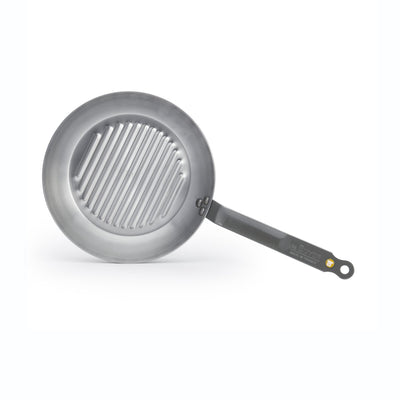 Debuyer de Buyer Mineral B Poêle Grill 26 cm - Poêle Grill en tôle d'acier - Sans PFA - Convient pour l'induction - Fabriquée en France