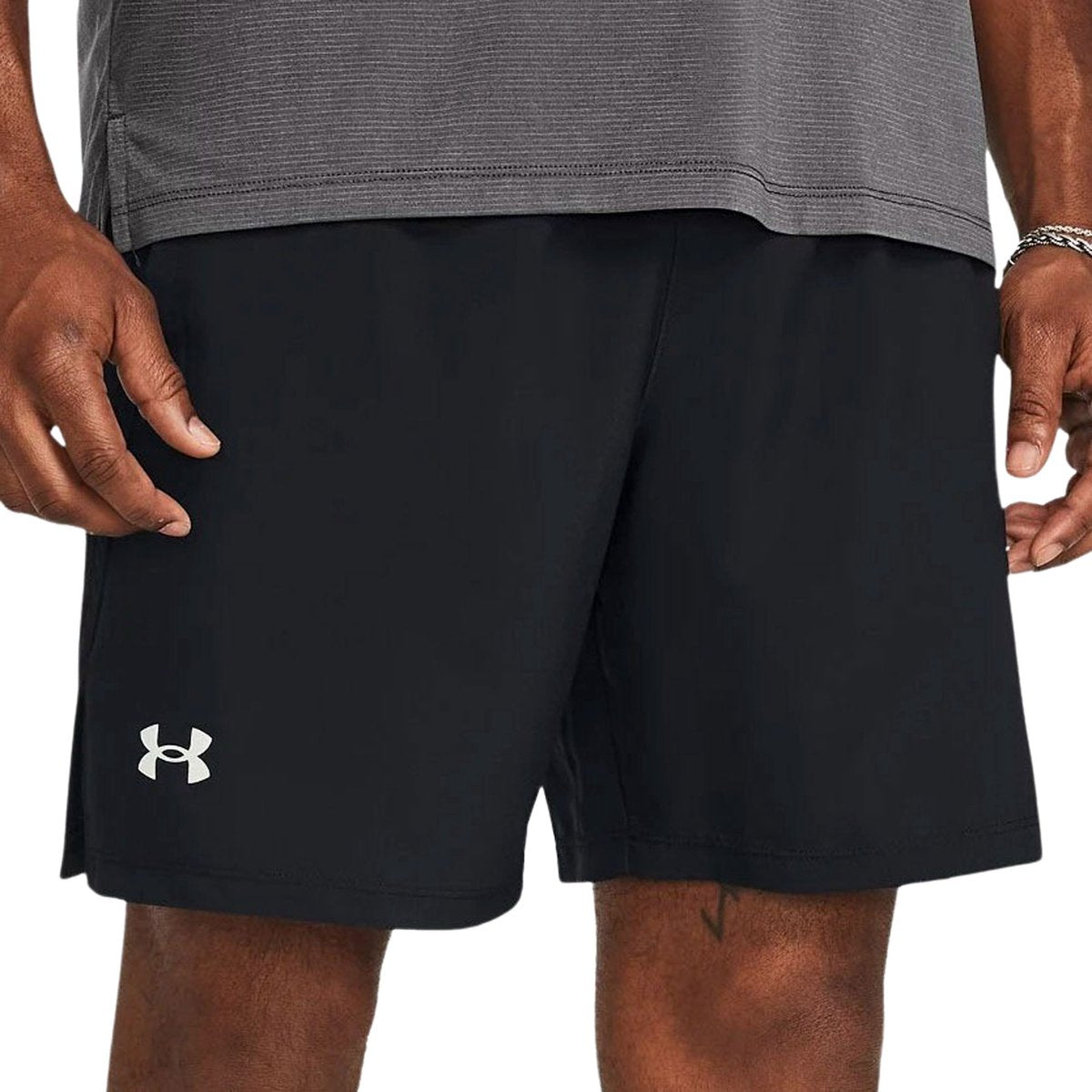 Under armour ua launch 7'' shorts pantalon de sport homme - noir - blanc