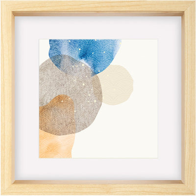 Forme Walther - Cadre en bois 3D FSC - format photo 40x40 cm - verre d'art - bouleau