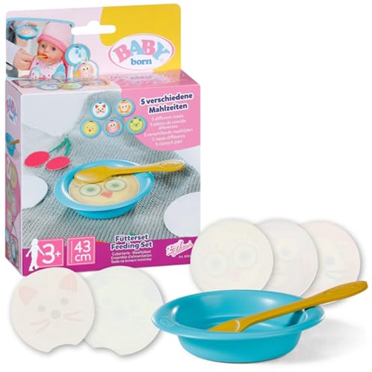 Ensemble d'alimentation de bébé né