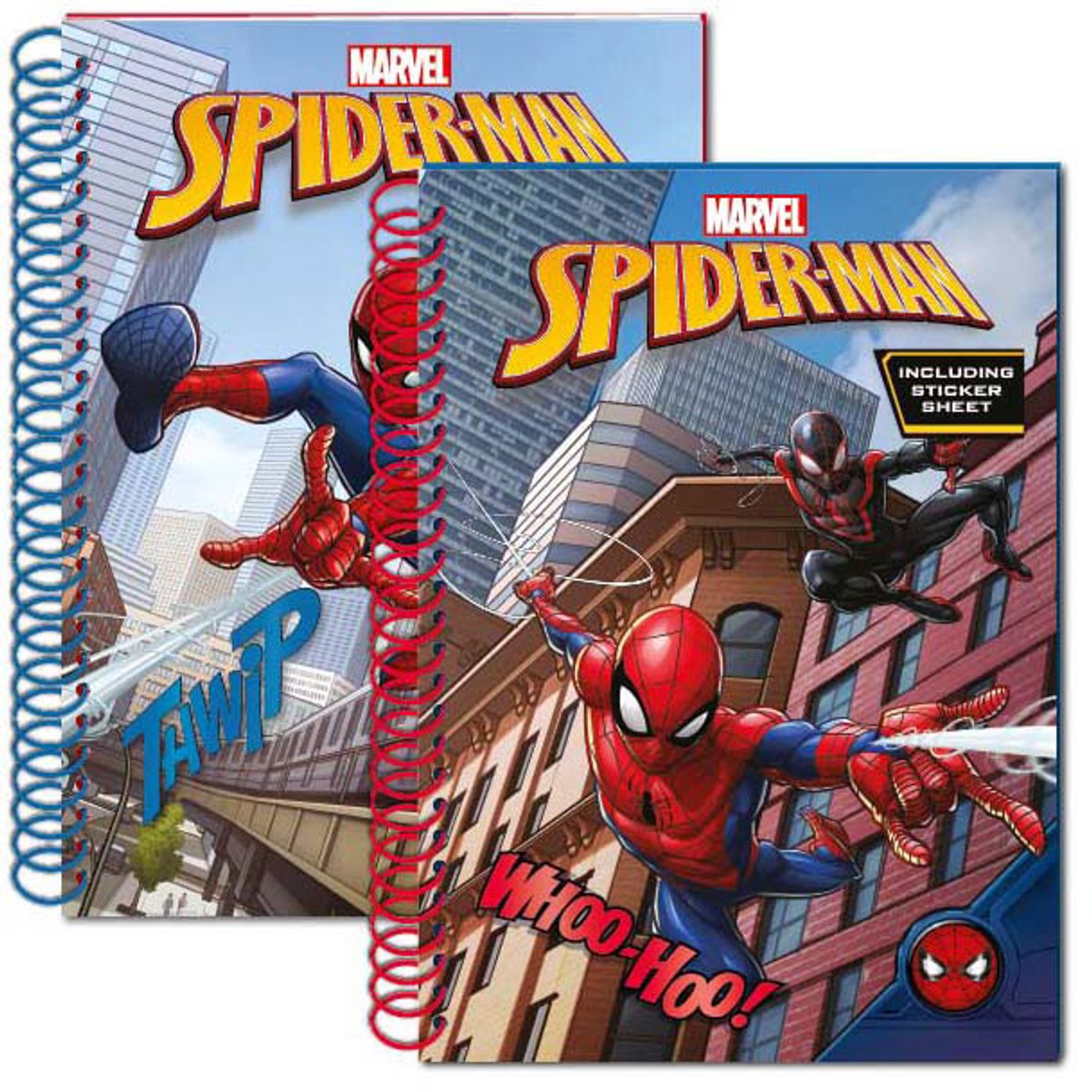 Carnet de paillettes Spiderman
