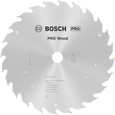 Bosch 2608837681 lame de scie circulaire - 165 x 15.875 x 24t - bois