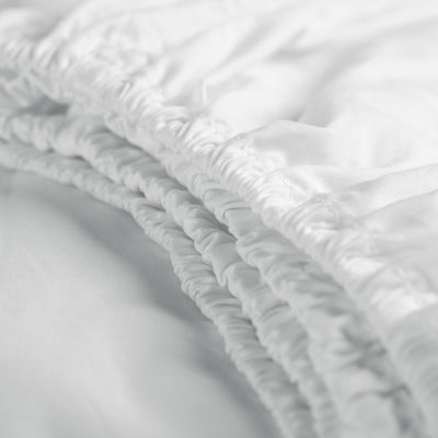 Cendrillon - week-end - surmatelas avec fente - 160x200 cm - hauteur de matelas jusqu'à 15 cm - 100% coton - blanc