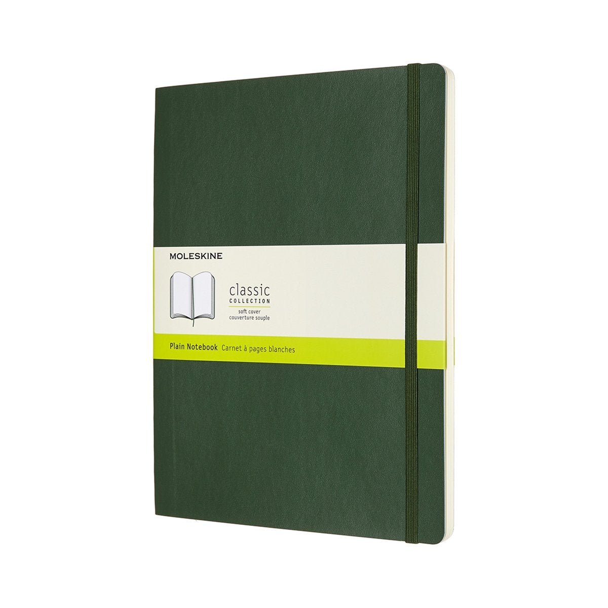 Carnet classique Moleskine - extra large - couverture souple - vierge - vert myrte