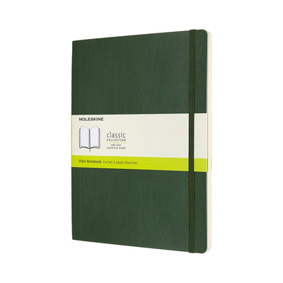 Carnet classique Moleskine - extra large - couverture souple - vierge - vert myrte