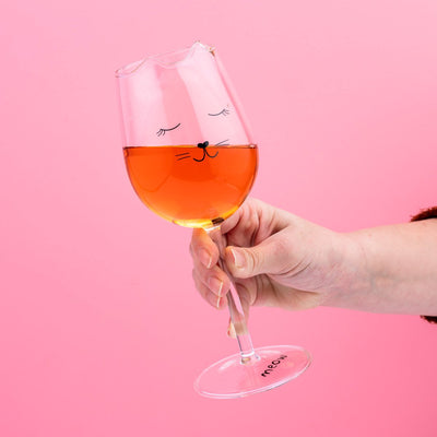 Verre à vin chat Winkee de