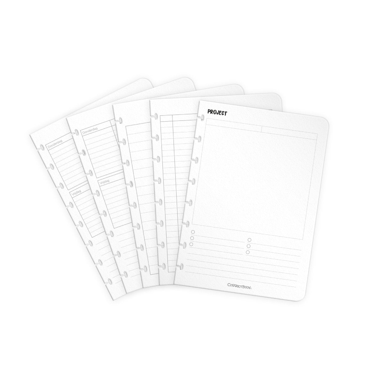 Correctbook a5 pages supplémentaires pour enseignants - kit d'extension - feuilles réutilisables et effaçables