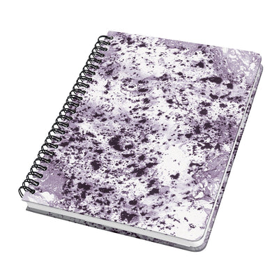 Cahier à spirale Sigel - jolie - couverture rigide - a5 - 120 pages - points - papier 100 grammes - marbre violet - si-jn606