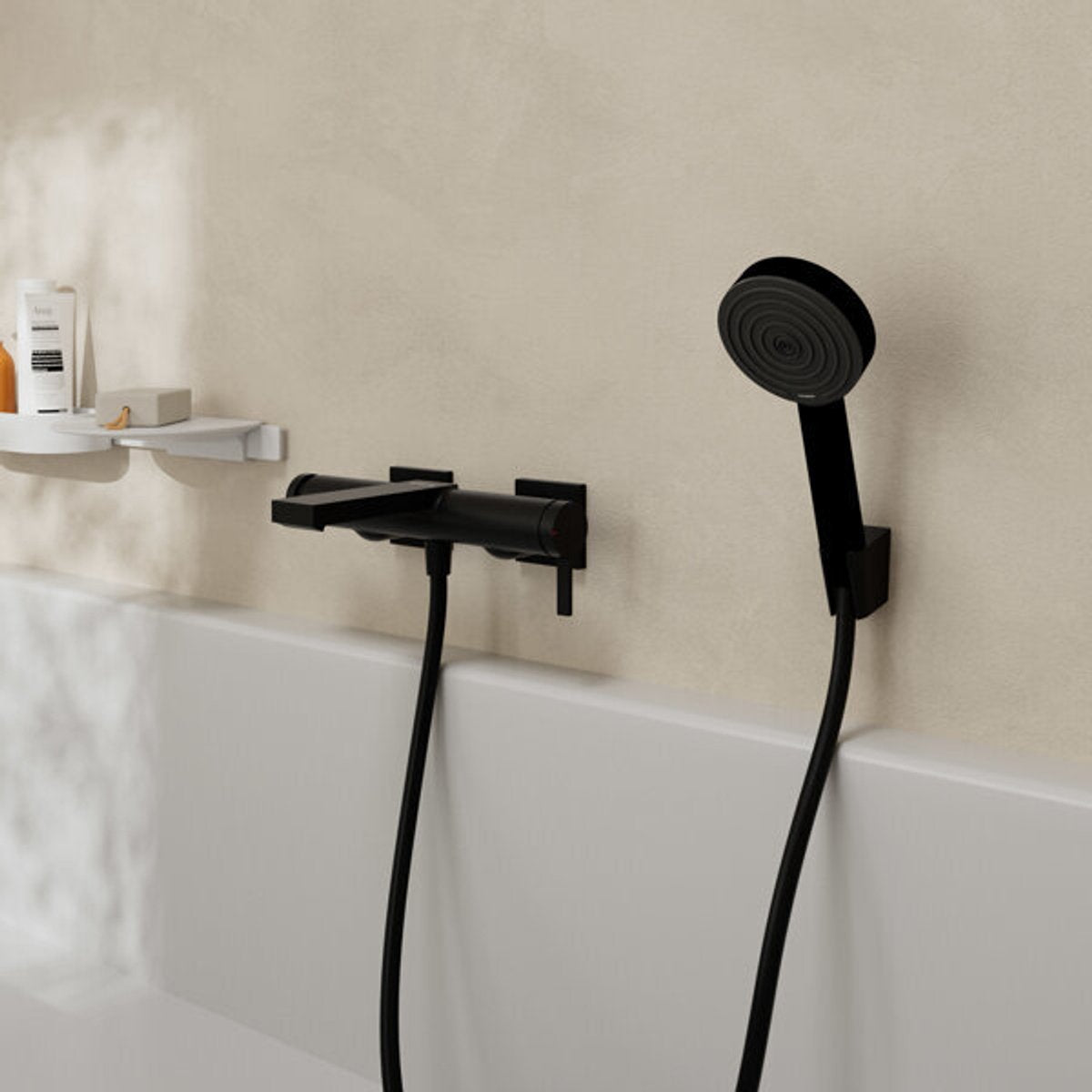 Hansgrohe tecturis e - mitigeur de bain - commande monocommande - bronze brossé