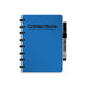 Carnet effaçable Correctbook a5 – carnet réutilisable – bleu terre – ligné – avec lingette pour stylo – peut être complété par des pages supplémentaires