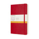 Carnet classique Moleskine - étendu - grand - couverture souple - ligné - rouge