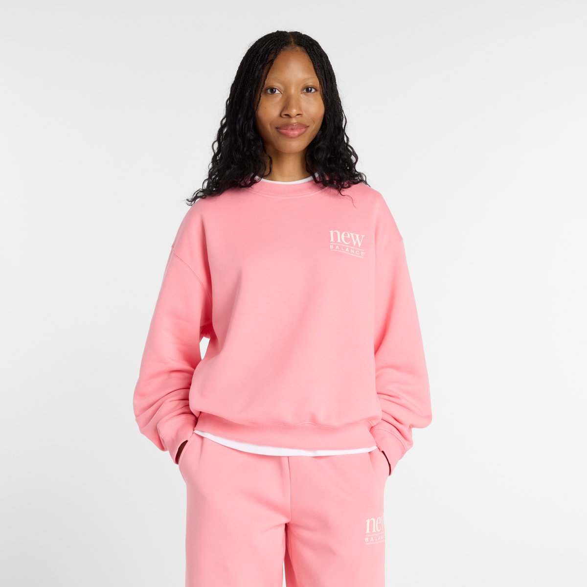 Pull femme New Balance repensé Fleece Crew - cortado