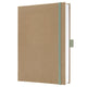 Carnet Sigel jolie - a5 - kraft - menthe pure - pages blanches - si-jn841