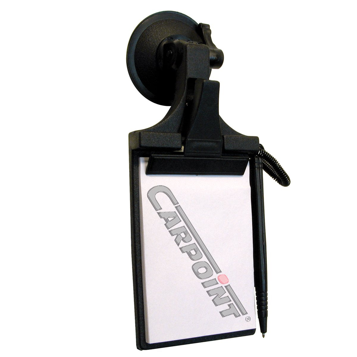 Bloc-notes de voiture Carpoint - avec ventouse - 9x13 cm - compact - pour des notes rapides - noir - pratique