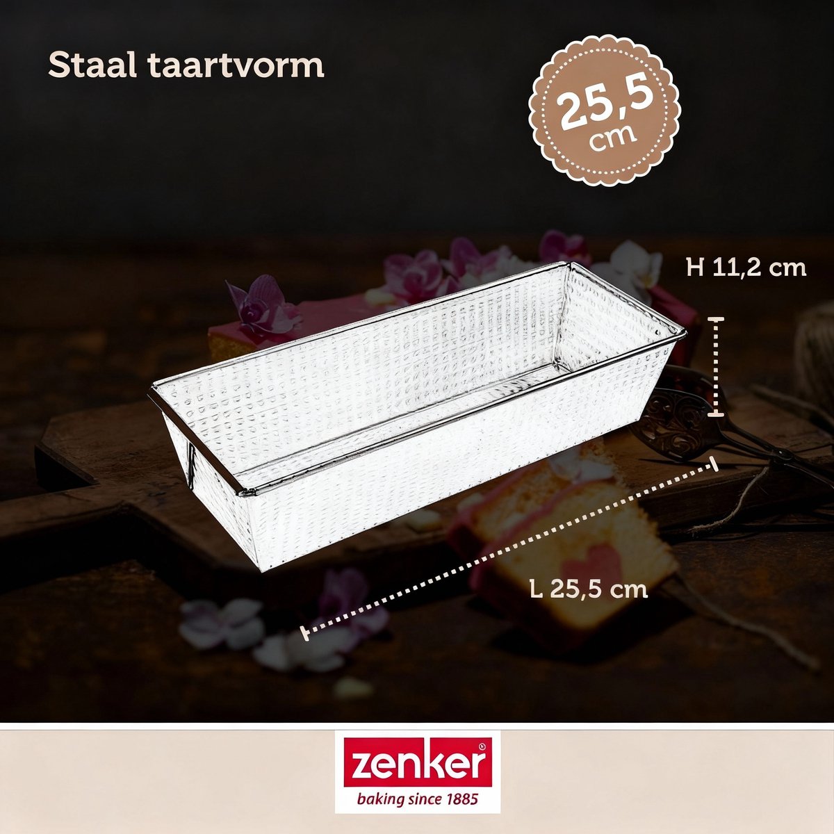 Moule à gâteau Zenker 25,5 cm argent
