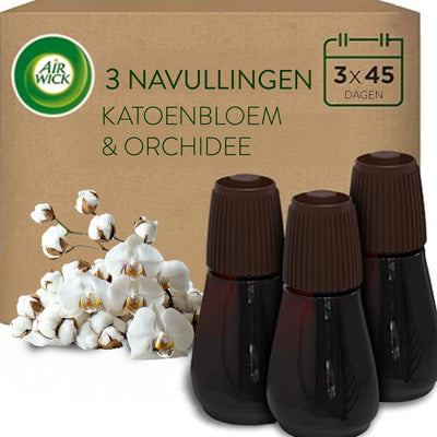 Désodorisant automatique Air wick Essential Mist - Lin - 3 recharges